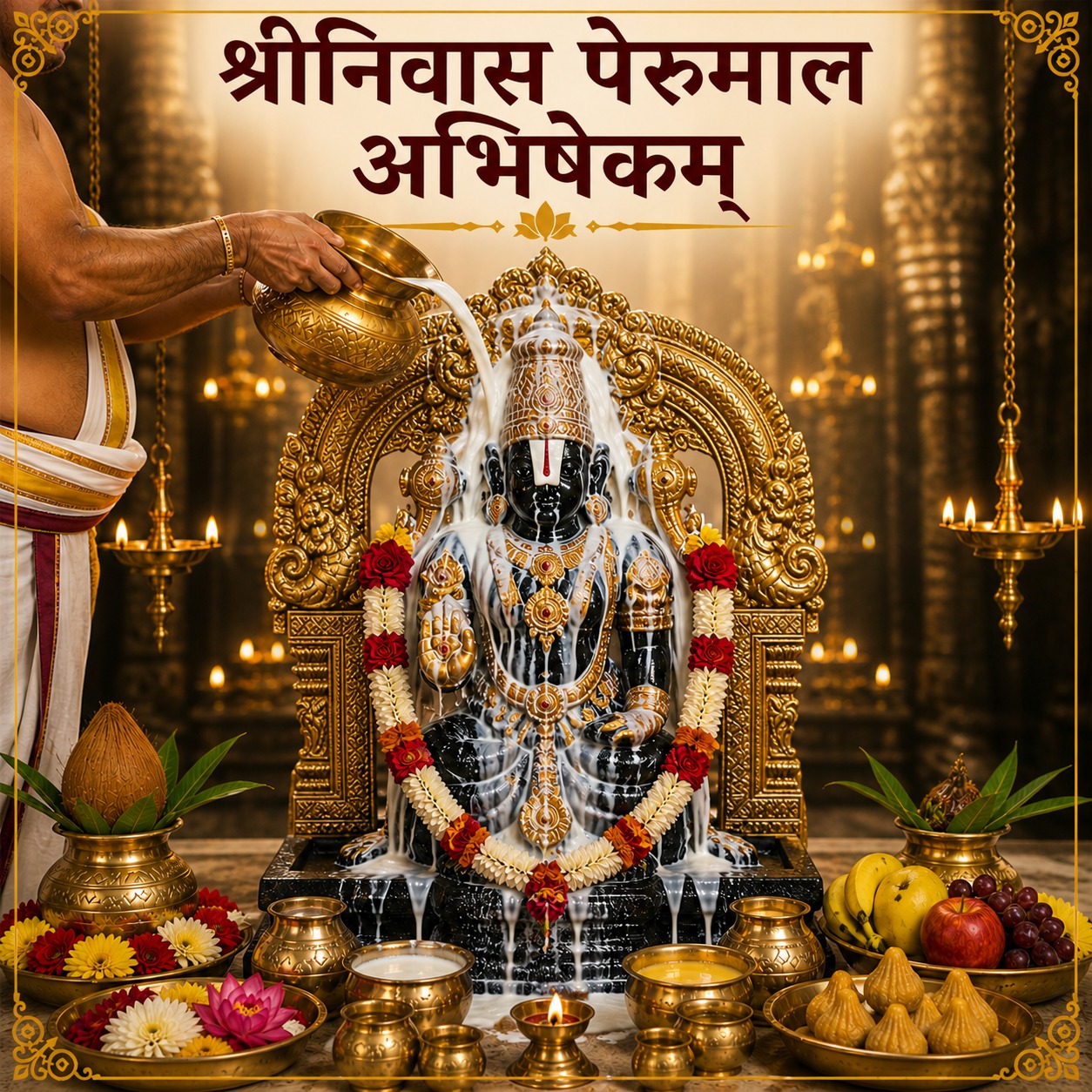 Srinivasa Perumal Abhishekam